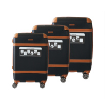 Alezar Suitcase Set Black/Brown (20