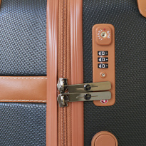 Alezar Suitcase Black/Brown 24