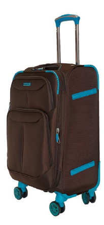 Alezar Neon Travel Bag Set Brown/Blue (20