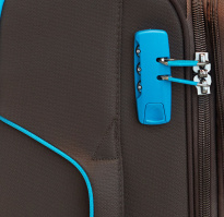 Alezar Neon Travel Bag Set Brown/Blue (20