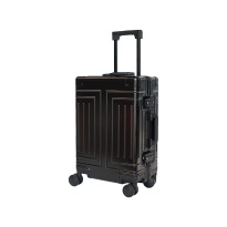 Alezar Lux Aluminium Travel Bag Black 24