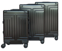 Alezar Lux Aluminium Travel Bag Black 24