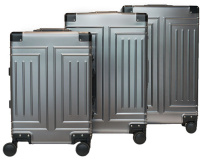 Alezar Lux Aluminium Travel Bag Gray 24