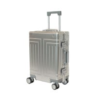 AlezaR Lux Aluminium Travel Bag Silver 20