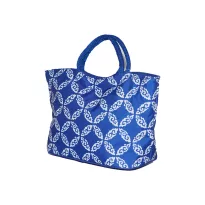 Cooler Bag Blue/White 20*34 cm