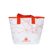 Cooler Bag White/Red 25*34 cm