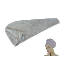 Atma Bamboo Hair Towel pink/gray