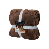 Sherpa Blanket 220 * 240 cm, burgundy
