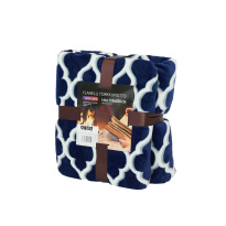 Sherpa Blanket 150 * 200 cm, blue / white