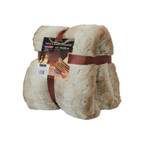 Sherpa Blanket 150 * 200 cm brown / white