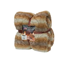 Sherpa Blanket 200 * 240 cm, brown