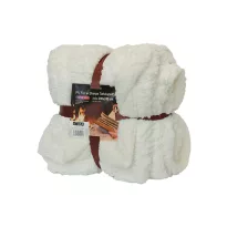 Sherpa Blanket 200 * 240 cm, white