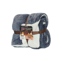 Sherpa Blanket 200 * 240 cm, grey