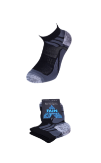 Alezar running sock, black 39-42