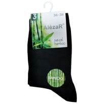alezar socks Bamboo Black Size 36-38
