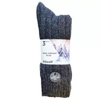 Alezar Men's socks 3 pcs, wool comfort - 43-46