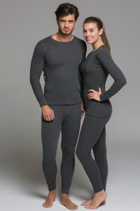 TF Plain Interlock Adult Set Antracite M