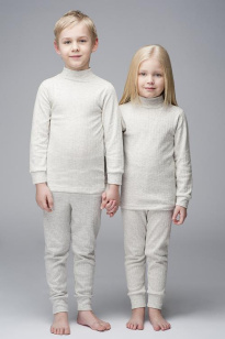 TF Turtle Neck Children thermoform 164, light gray
