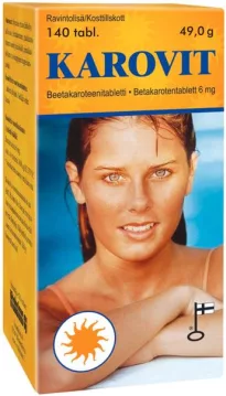 Karovit Beta Carotene 6mg of A-vit.140pills