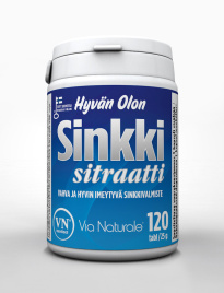 VN Hyvän Olon Zinc Citrate, 120pills
