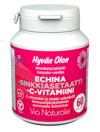 Via Echina-Zinc Acetate + Vitamin C 60 tabl 