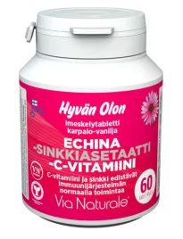 Via Echina-Zinc Acetate + Vitamin C 60 tabl 