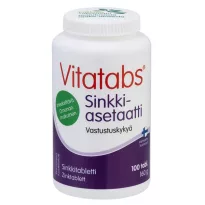 Vitatabs Zinc Acetate Apple 100 tabl