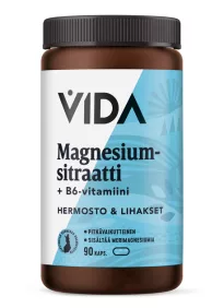 Vida Magnesium Citrate + Vitamin B6 90 capsules 