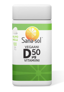 Sana-sol Vegan vitamin D 50µg 100tabl 33g