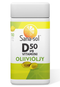 Sana-sol D-vitam 50µg olive oil 61g 180caps
