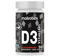 Makrobios Vitamin D3 50mcg 150 tablets 53g Salmiakki