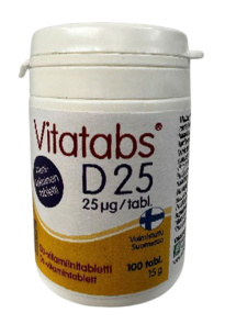 Vitatabs D 25µg /100 tabl