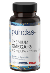 Puhdas+ Omega-3 180 mg EPA+120 mg DHA 80 caps