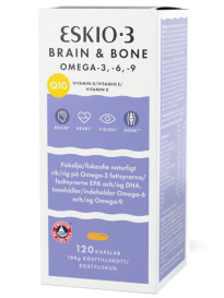 ESKIO BRAIN & BONE Omega-3 6 9, Q10, vitamin D, E and K (120 pcs.)