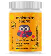 Makrobios Junior D3-vitamin 10mg 100 pcs
