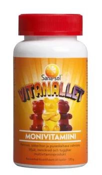 Sana-Sol Vitanallet Monivitamiini 60kpl