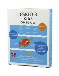 Eskio 3 Kids OMEGA-3 Chewable 27 tablets