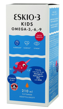 Eskimo-3 Kids Omega-3, -6, -9 Tutti Frutti, 210 ml