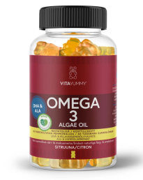 VitaYummy Omega 3 Lemon Algae and Flaxseed Oil 60 capsules