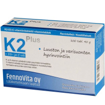 Fennovita K2 Plus vitamin 200 µg 40g 100tabl