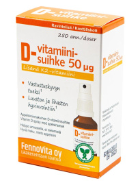 Fennovita vitamin D spray 50 µg + K2 25ml