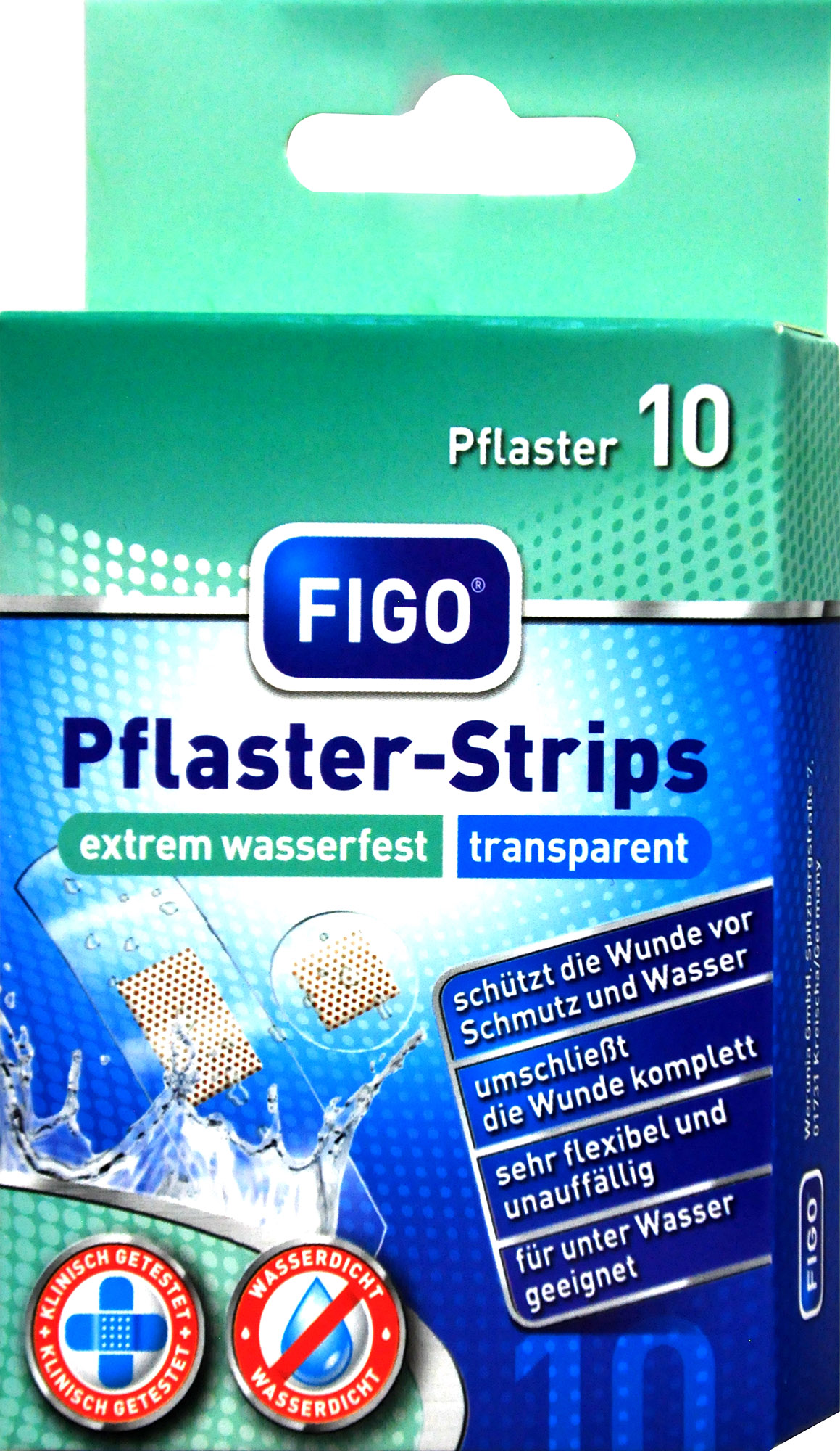 Figo plaster strip extremely waterproof, 10 pieces 