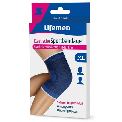 Lifemed elastic sports "knee support"X L