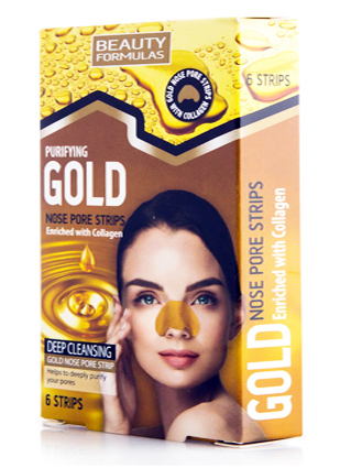 Beauty Formulas Gold Nose Pore Strips 6's