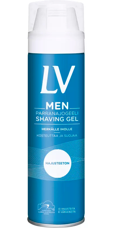 Lv Men Shaving Gel, Sensitive 200ml