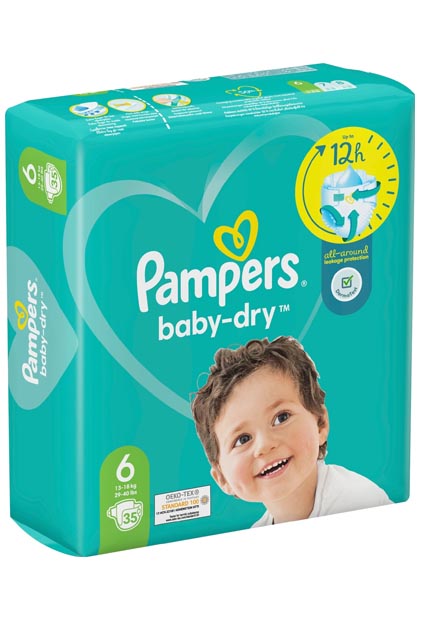 Pampers Baby-Dry S6 13-18 kg 35 Pcs