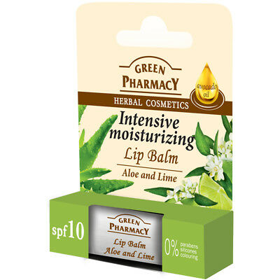 Green Pharmacy Aloe Vera and Lime Moisturizing Lip Balm 3.6 g 

