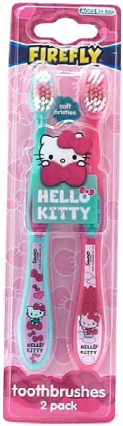 HELLO KITTY Toothbrush with cap 2pcs 