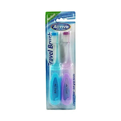 Beauty Formulas - Pack of 2 travel toothbrushes