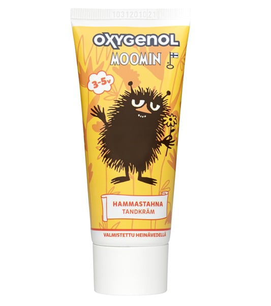 Oxygenol Moomin 50ml 3-5 years old xylitol fluoride toothpaste